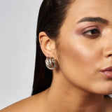 La Tree Knot Earrings - Silver