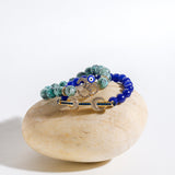 Turquoise Beads Om Rakhi