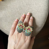 Butterfly Polki Adjustable Ring