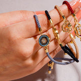 Baby Blue Hamsa Hand Evil Eye Rakhi