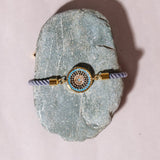 Baby Blue Hamsa Hand Evil Eye Rakhi