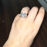 Emerald Cut Diamanté Ring