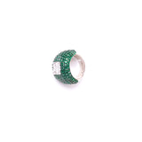 Diamante Majestic Sapphire Green Ring