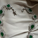Emerald Diamanté Necklace