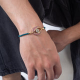 Evil Eye Intertwined Rope Green Band Bracelet