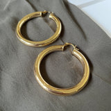 Eva Gold Hoop Earrings