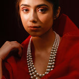 Elizabeth Triple Layer Pearl Necklace