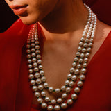 Elizabeth Triple Layer Pearl Necklace