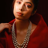 Elizabeth Triple Layer Pearl Necklace