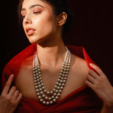 Elizabeth Triple Layer Pearl Necklace
