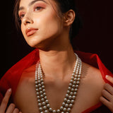 Elizabeth Triple Layer Pearl Necklace