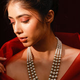 Elizabeth Triple Layer Pearl Necklace
