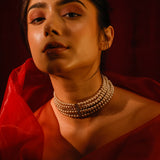 Maharani Pearl Polki Choker Set
