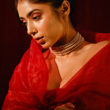 Maharani Pearl Polki Choker Set