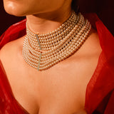 Maharani Pearl Polki Choker Set