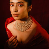 Maharani Pearl Polki Choker Set