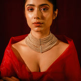 Maharani Pearl Polki Choker Set