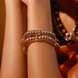 Moissanite Polki Meena Bangles (Openable)