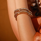 Moissanite Polki Meena Bangles (Openable)