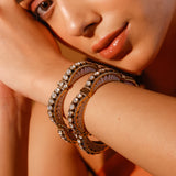 Moissanite Polki Meena Bangles (Openable)