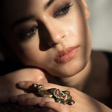 Naysa Peacock Ring