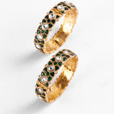 Zaisha Bangles Set in Green