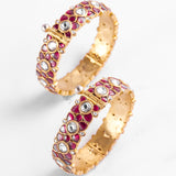 Zaisha Bangles Set in Red