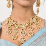 Eshana Necklace Set in White