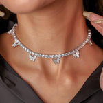 Butterfly diamanté choker - Zevar King
