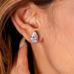 Classic drop solitaire studs - Zevar King