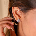 Classic drop solitaire studs - Zevar King