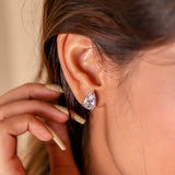 Classic drop solitaire studs - Zevar King
