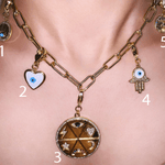 Link Chain Detachable Charms Necklace - Zevar King
