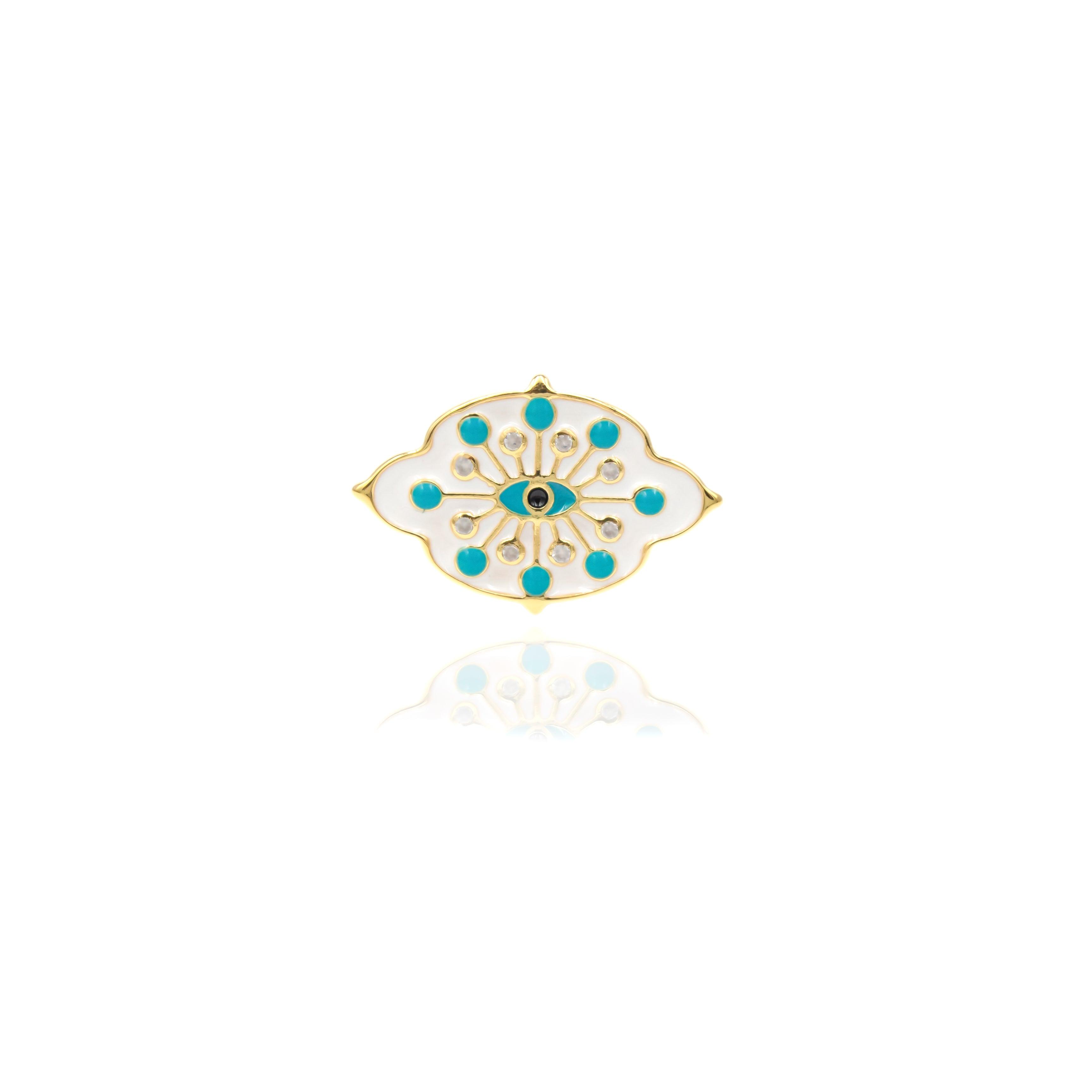 Pop Eye Enamel Rings - Zevar King