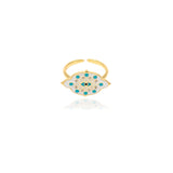 Pop Eye Enamel Rings - Zevar King