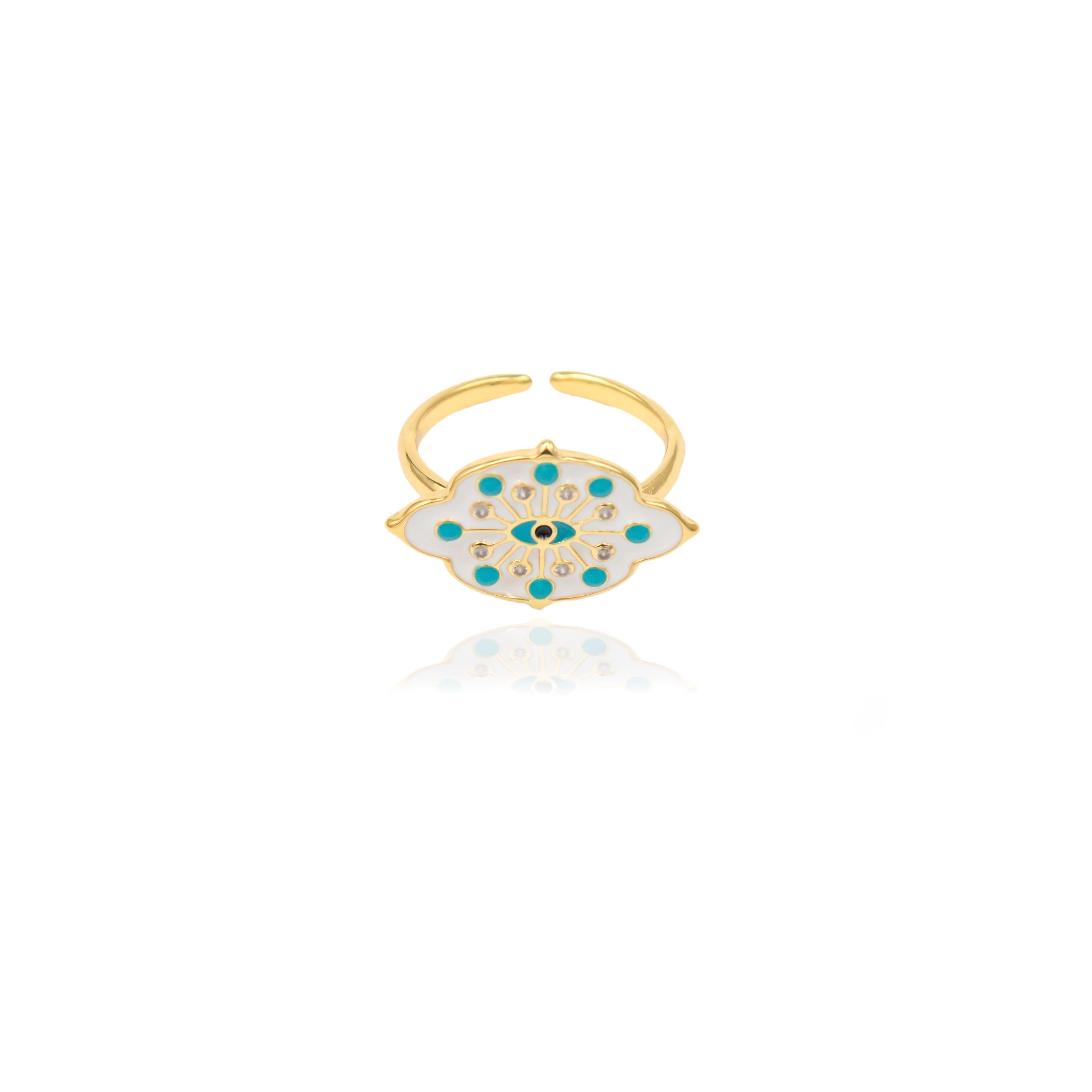 Pop Eye Enamel Rings - Zevar King