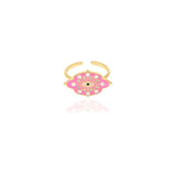 Pop Eye Enamel Rings - Zevar King
