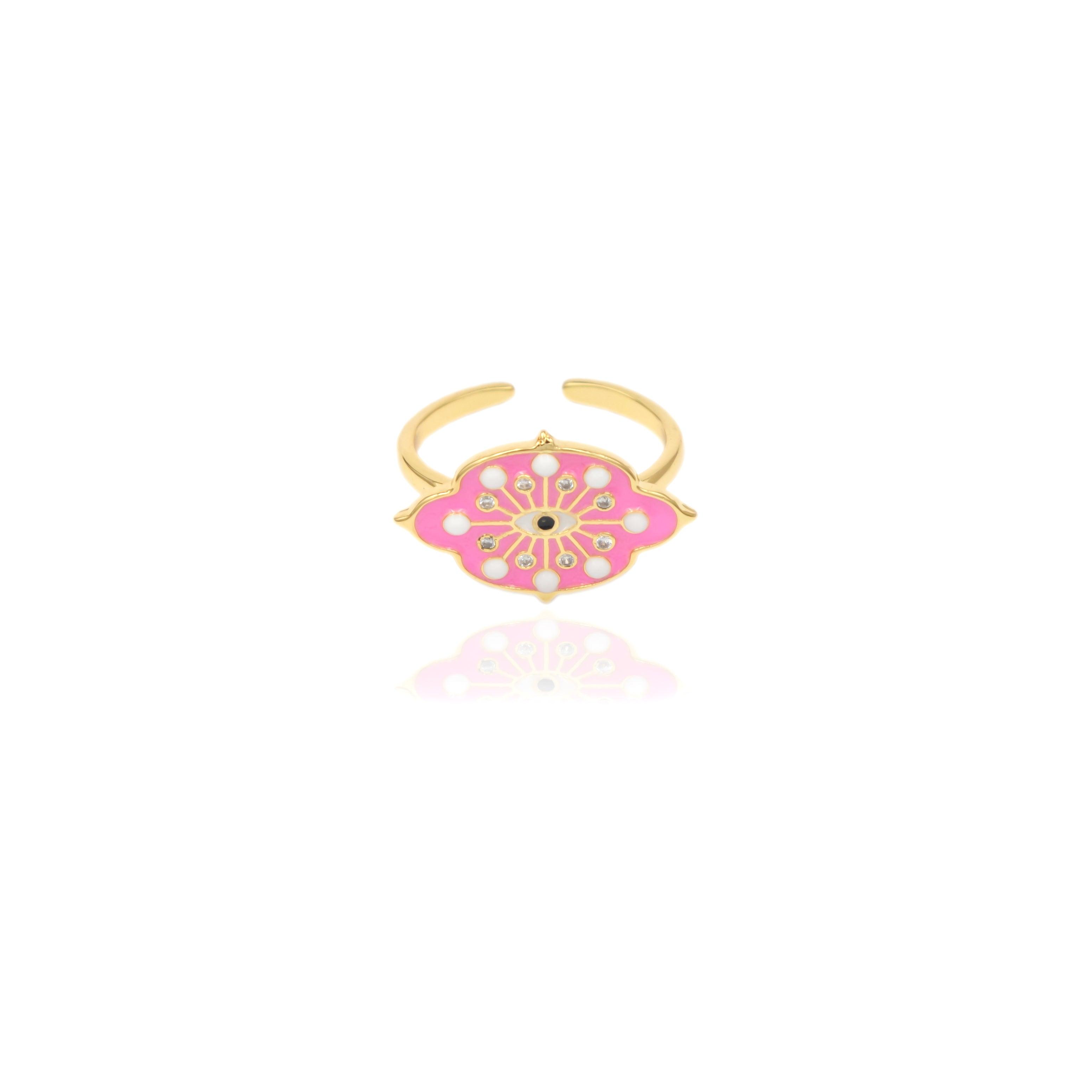 Pop Eye Enamel Rings - Zevar King