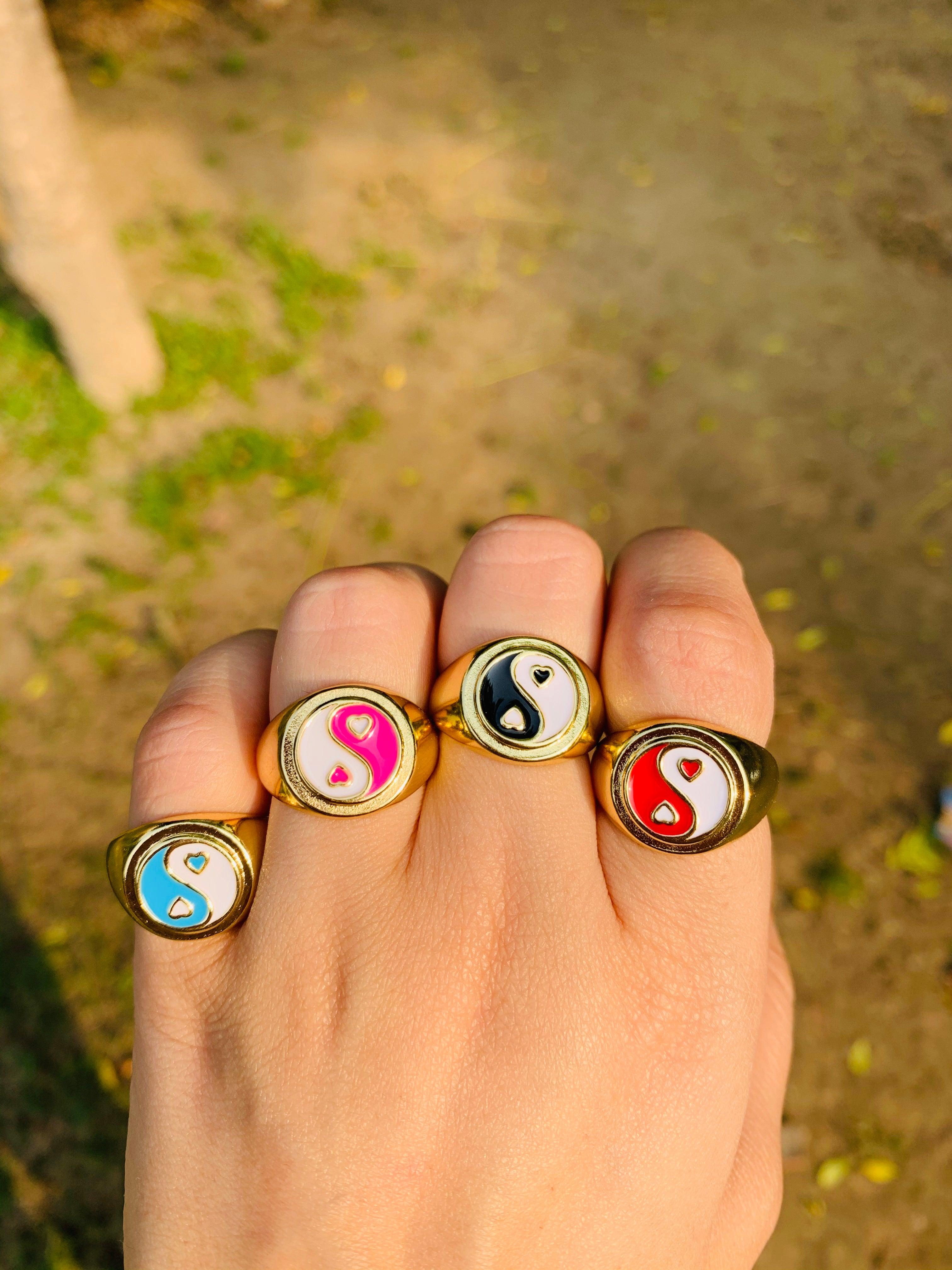 Yin & Yang Rings - Zevar King