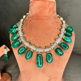 Chandni Girdhar in Queen of Emeralds Necklace set