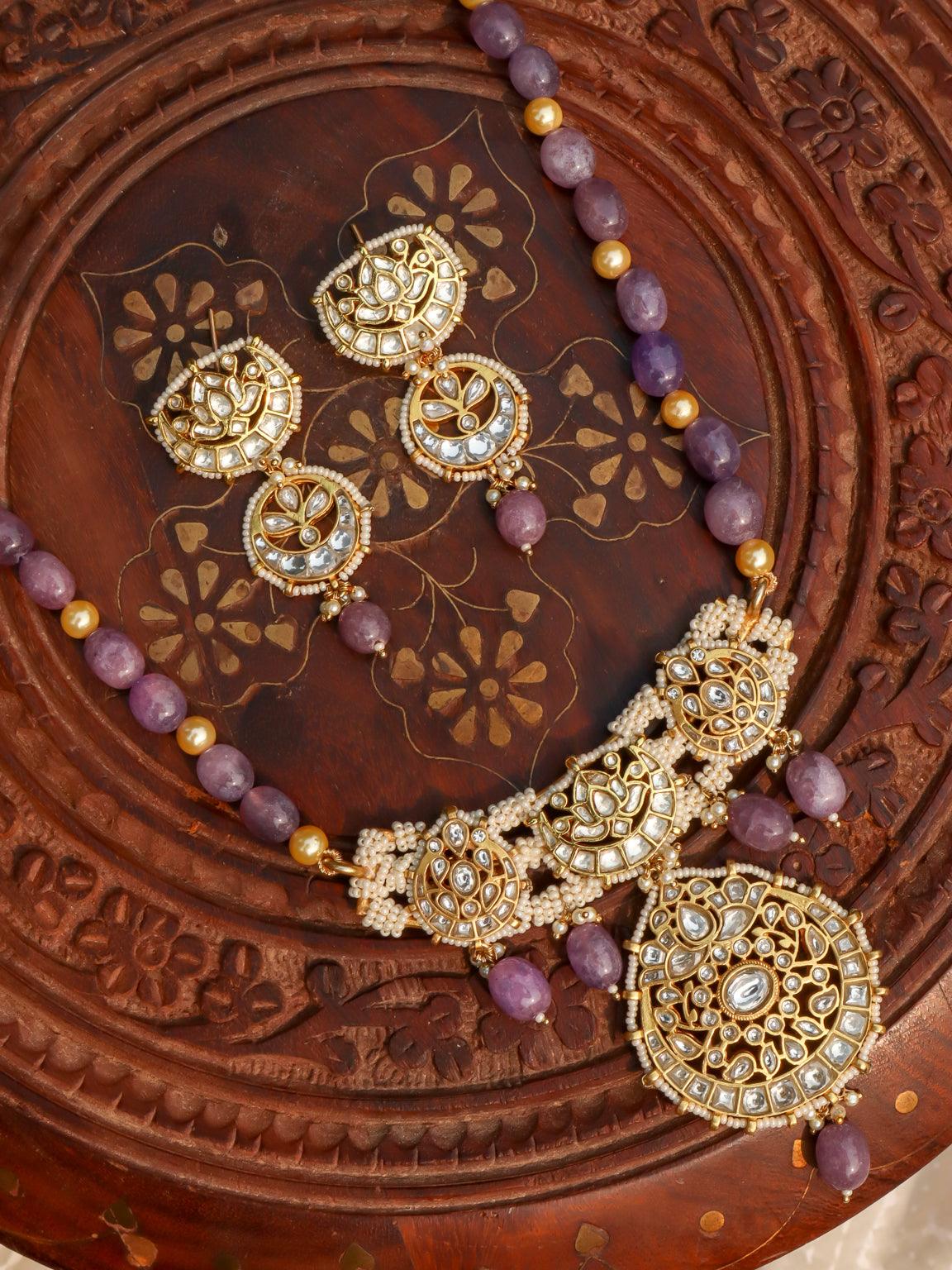 Meher Long Necklace Set - Zevar King