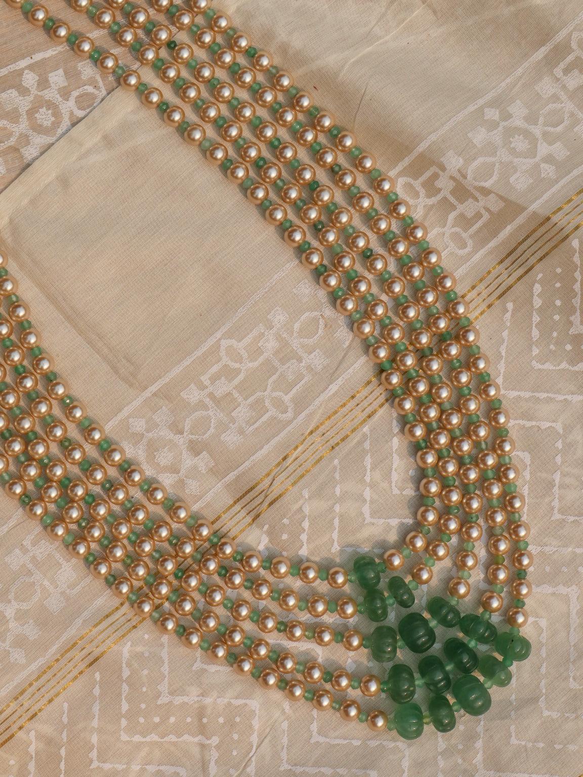 Zubeidaa Long Pearl Necklace - Zevar King