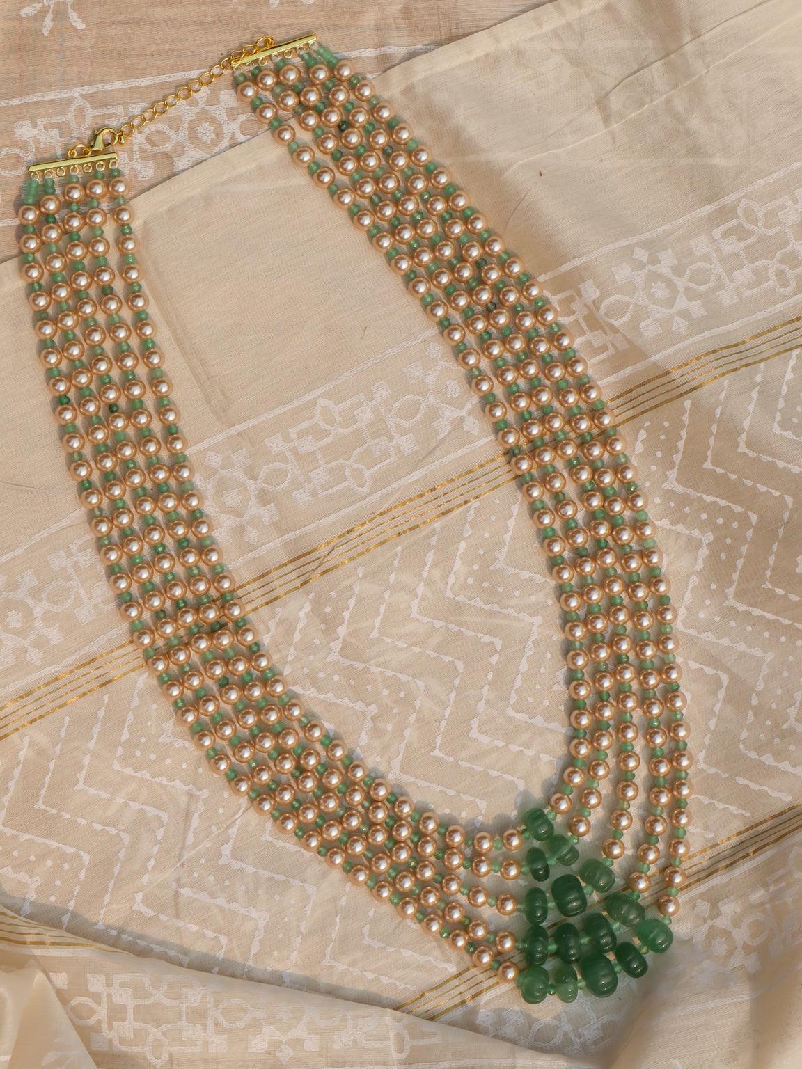 Zubeidaa Long Pearl Necklace - Zevar King