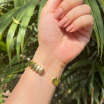 Gold Almond Bracelet ( Adjustable ) - Zevar King