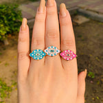 Pop Eye Enamel Rings - Zevar King