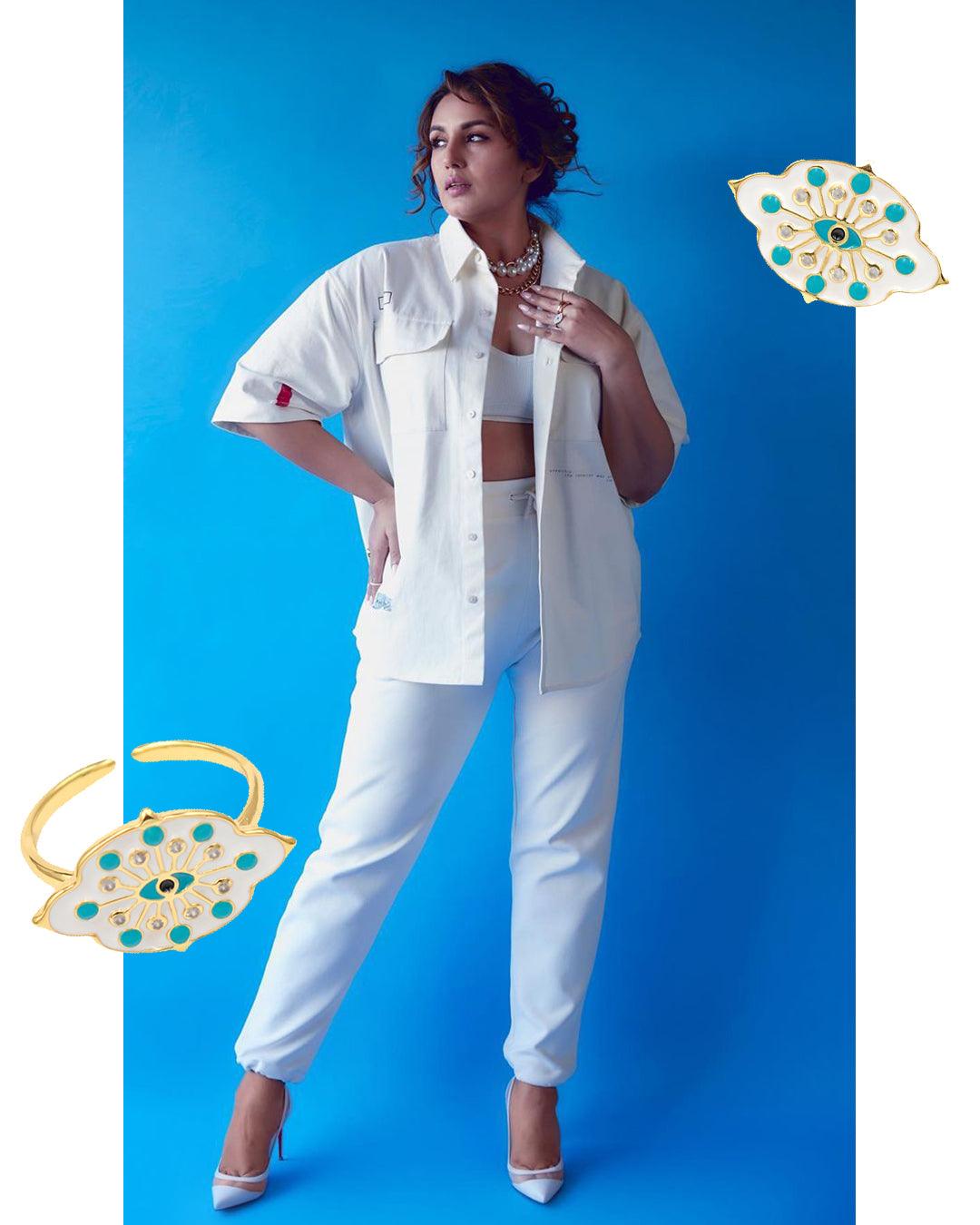 Pop Eye Enamel Rings - Zevar King