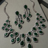 American Diamond Necklace with Earrings