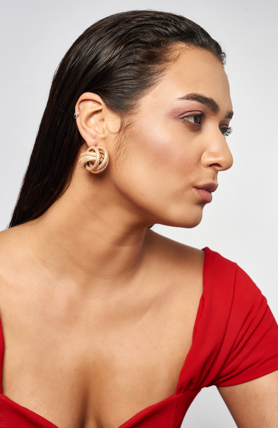 Load image into Gallery viewer, La Tree Knot Earrings - Gold
