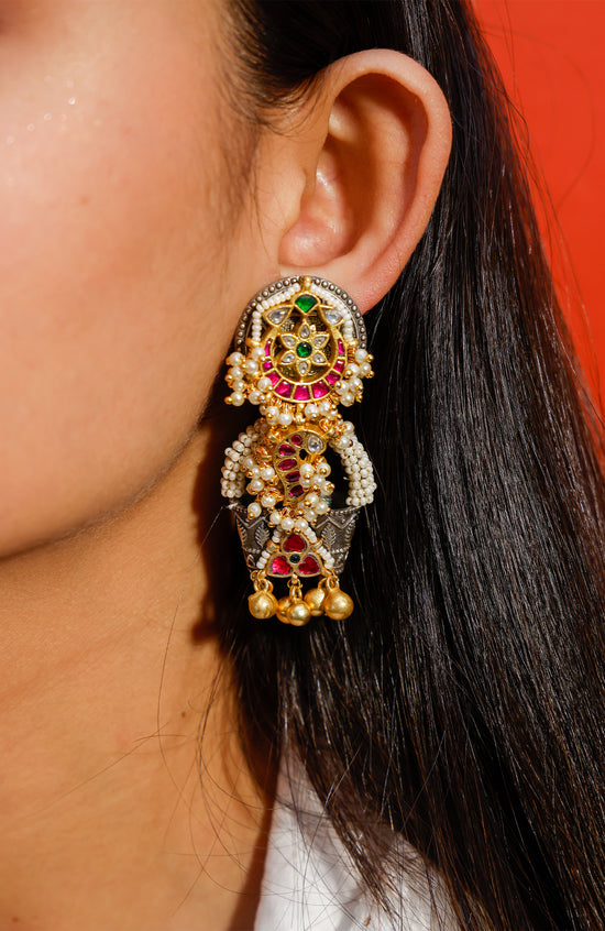Load image into Gallery viewer, Rani Pink Earrings
