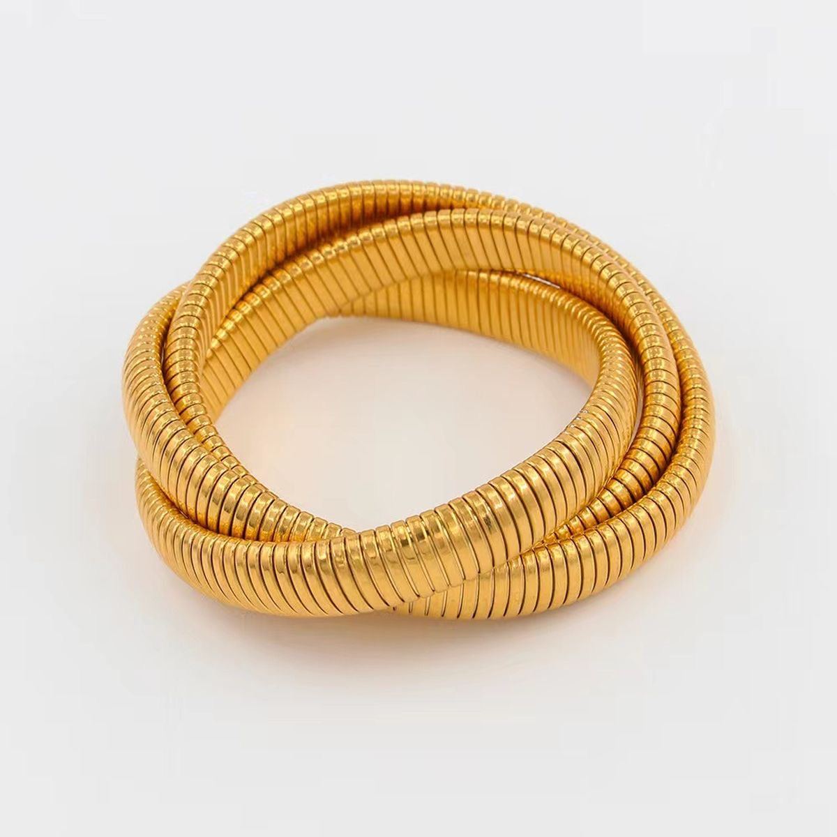 Triple Layer Twisty Wrap Around Bracelet